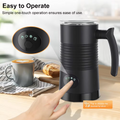 Raugee Electric Milk Frother | 4-in-1 Foam Maker for Lattes & Cappuccinos