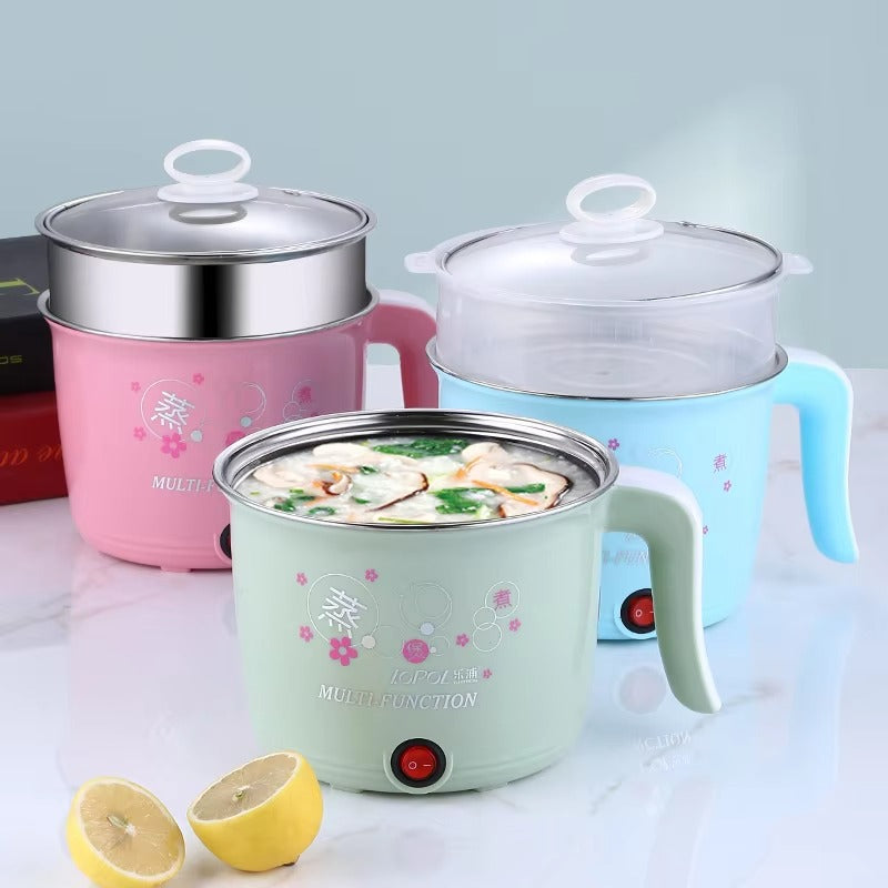 BALASHOV Mini Electric Cooker | 1.8L Hot Pot, Rice & Noodles Skillet