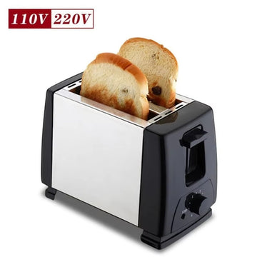 YunlinLi Automatic Toaster 220V | 2-Slice, Stainless Steel | 6 Modes