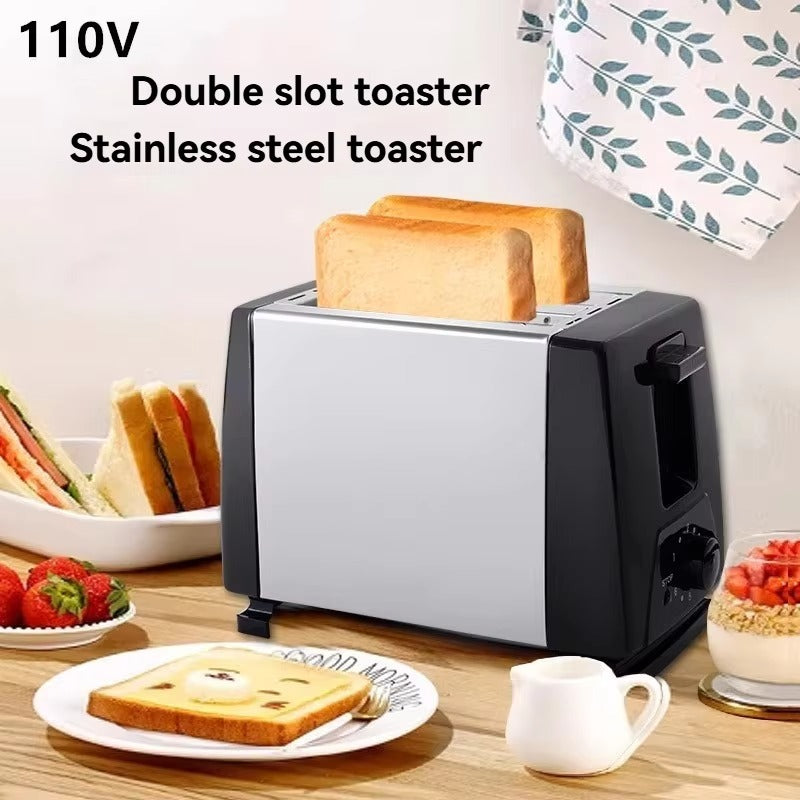 YunlinLi Automatic Toaster 220V | 2-Slice, Stainless Steel | 6 Modes