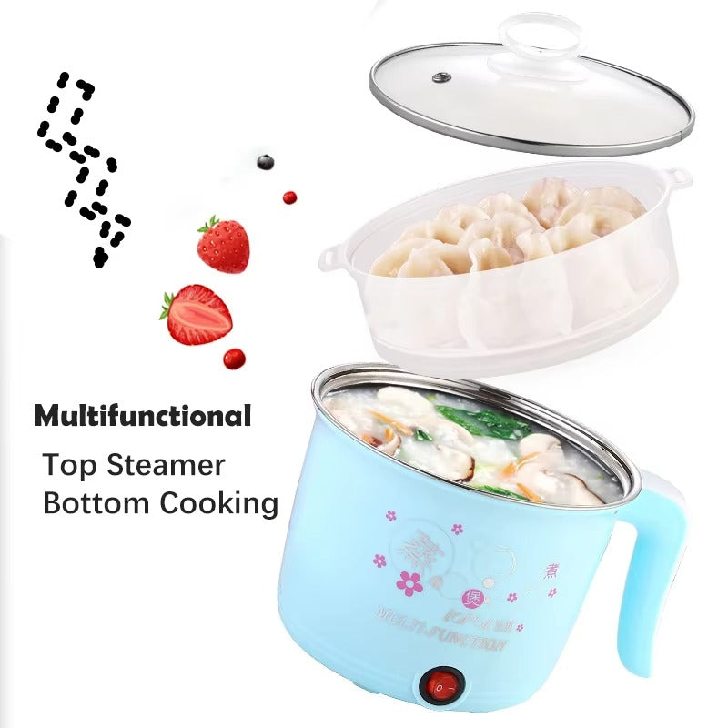 BALASHOV Mini Electric Cooker | 1.8L Hot Pot, Rice & Noodles Skillet