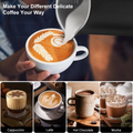 Raugee Electric Milk Frother | 4-in-1 Foam Maker for Lattes & Cappuccinos