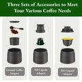 HOMEFISH Portable 3-in-1 Espresso Coffee Maker | Manual Brewer